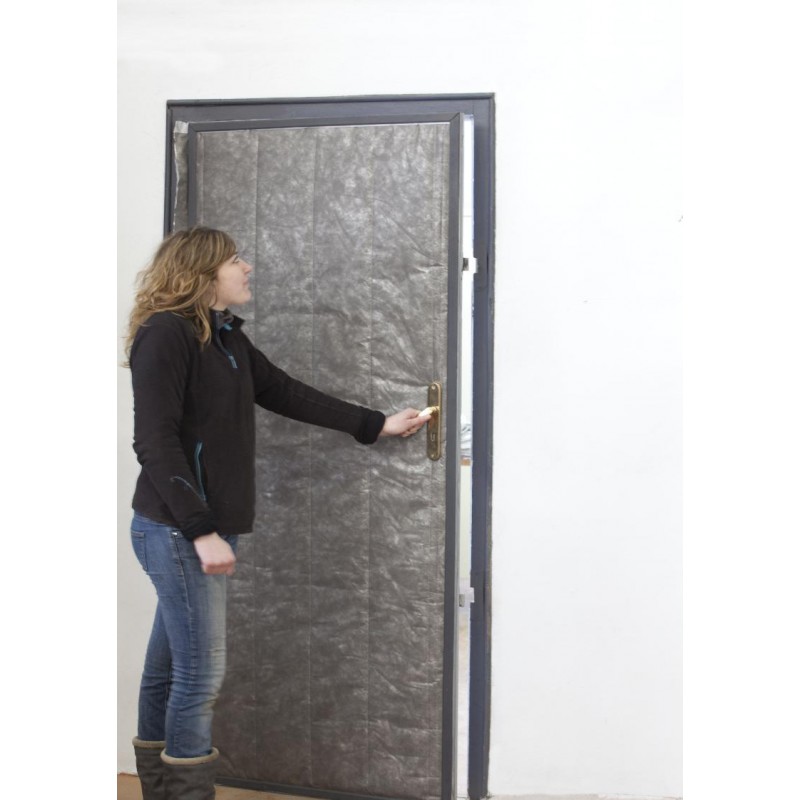 isoler une porte de cellier, service, garage kit isolation porte 