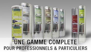 Une gamme complète d'isolants minces